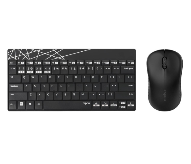 RAPOO Zestaw bezprzewodowy multi-mode 8000M UI czarny 142281 - 1071788 - zdjęcie